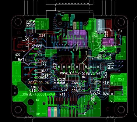 Precision Multilayer Circuit Board met Min. Via Hole 0.15mm en 0.1mm lagen misalignment
